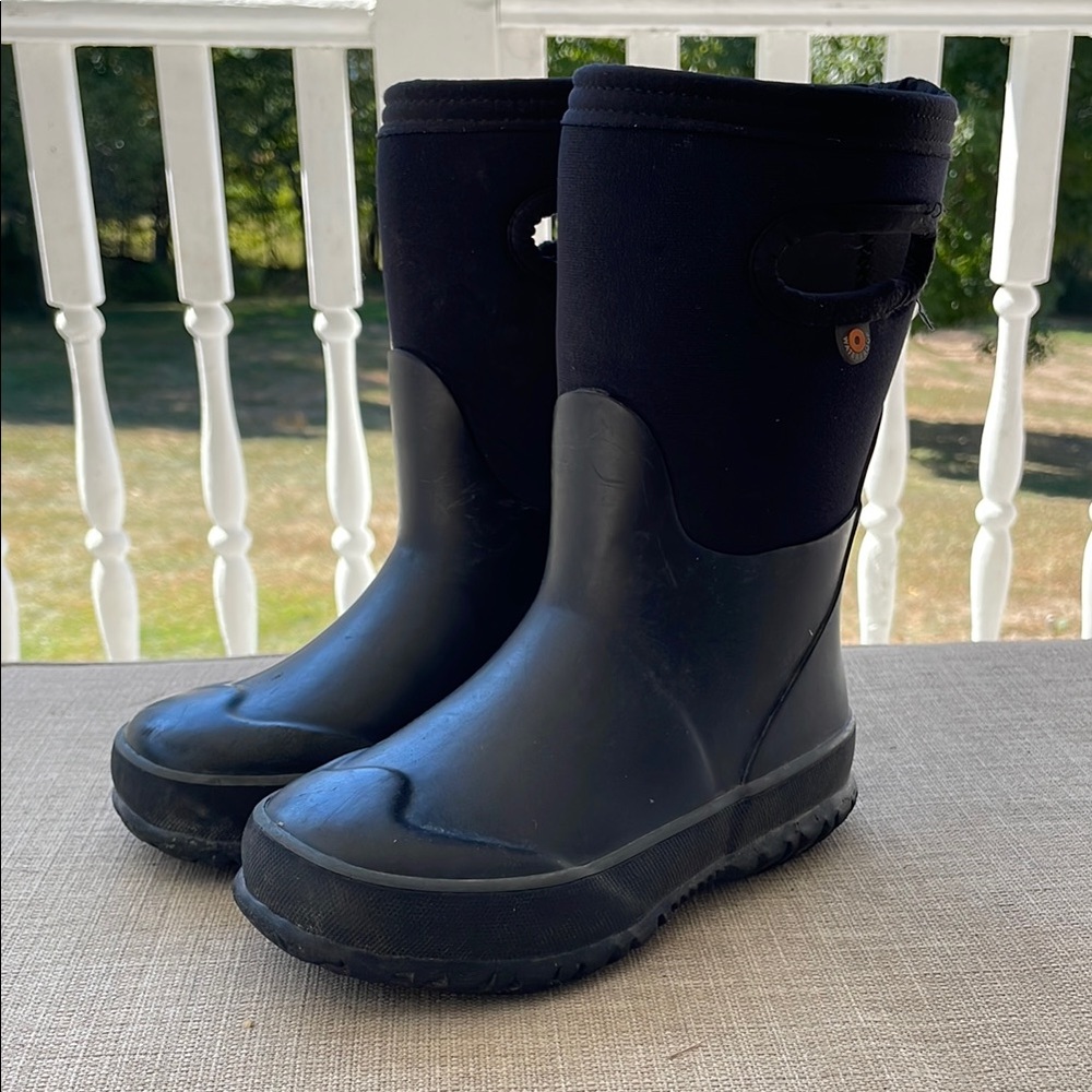 BOGS Kids Black Waterproof Boots